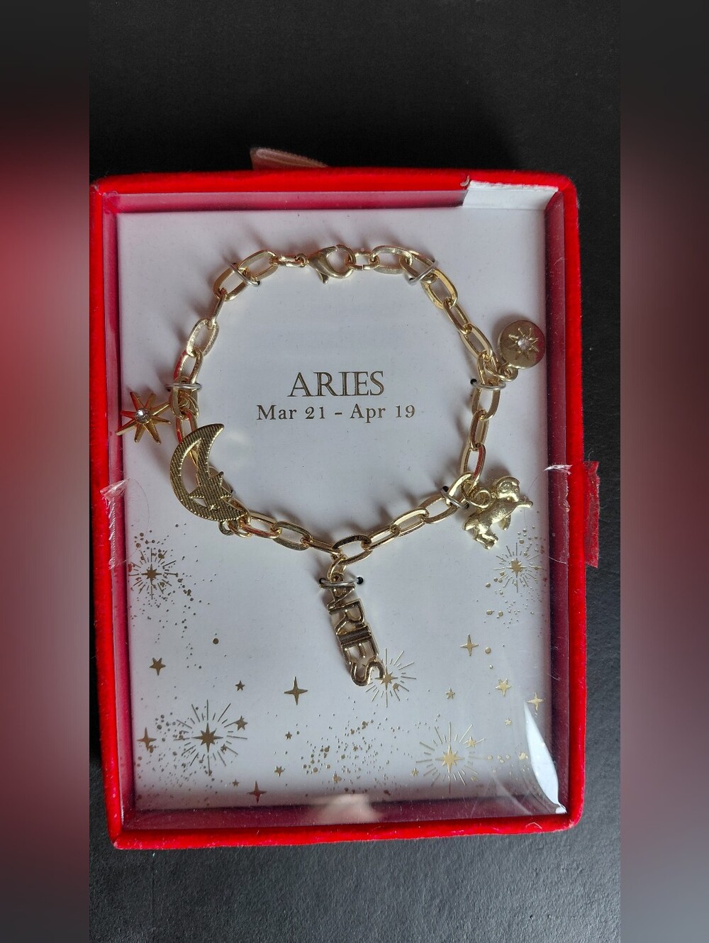 Aries Gold-Tone Charm Bracelet - Astrology Collection